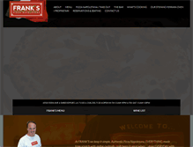 Tablet Screenshot of frankspizzanapoletana.com